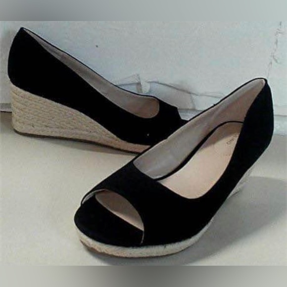 Bandolino Womens Wedge Sandal Sz8.5 Black - Picture 5 of 5